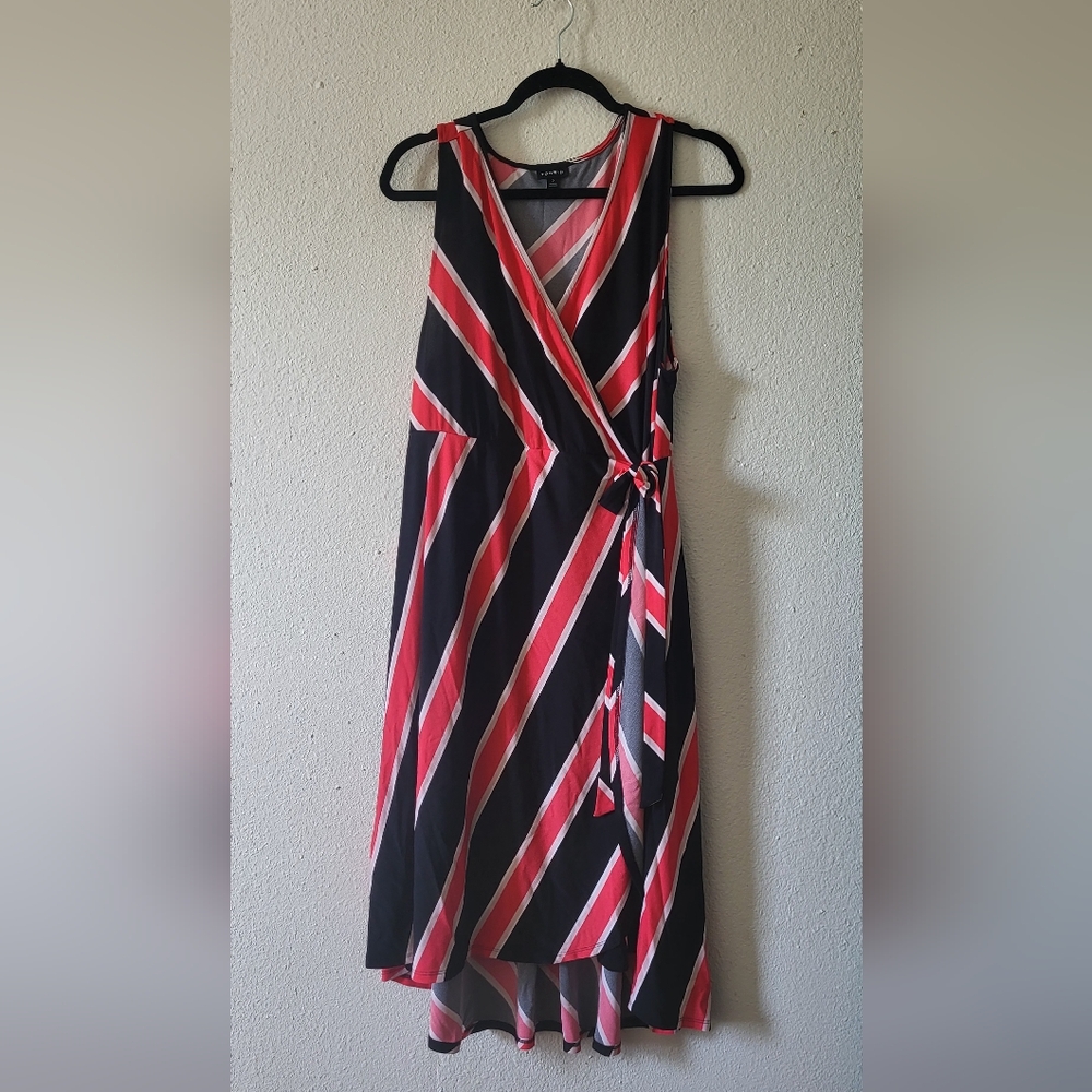 Pink and black Hi'Low Dress